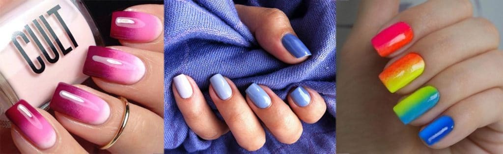 Tajemniczy manicure ombre (57 zdjęć)