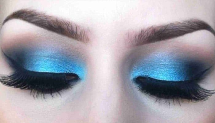 Maquillage bleu pour vos yeux (50 photos)